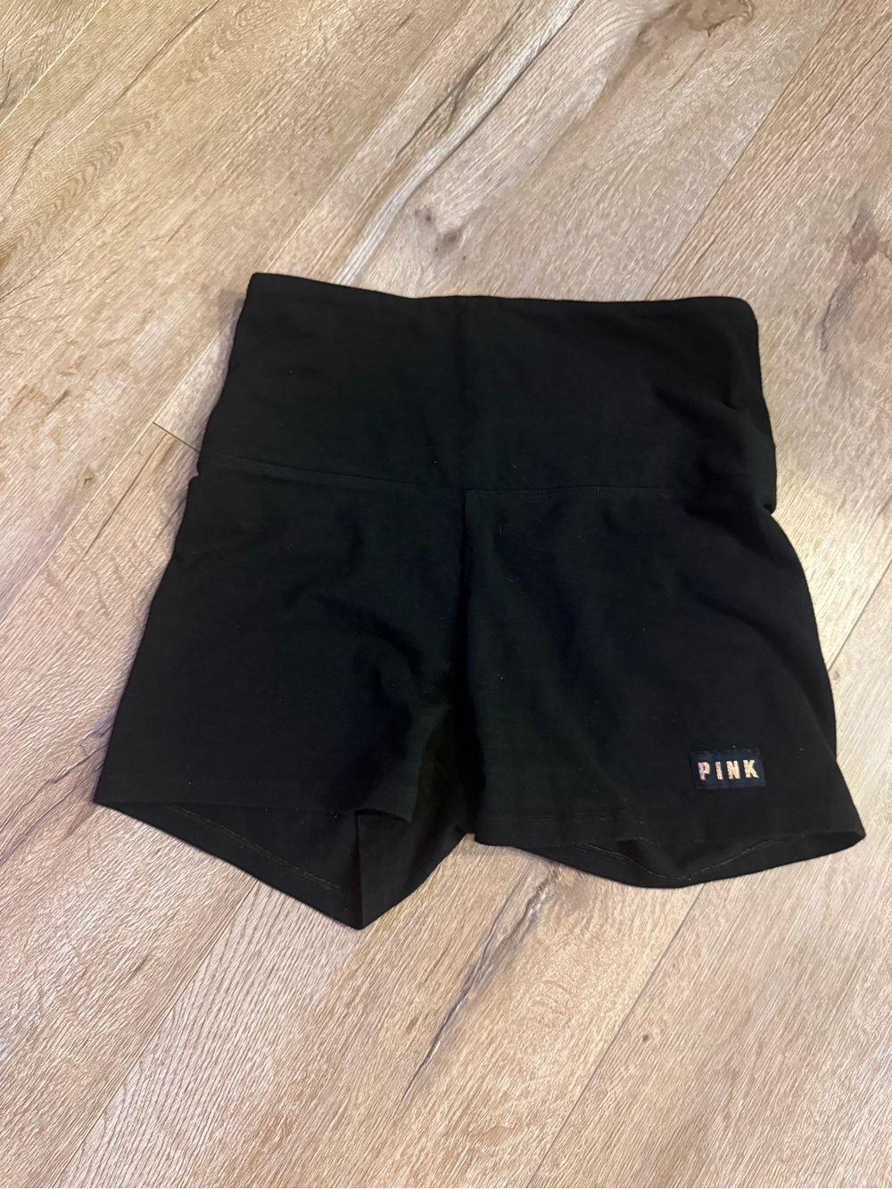 PINK Victoria's Secret Black High-Waist Bike Shorts